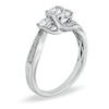 Thumbnail Image 1 of 1/2 CT. T.W. Diamond Three Stone Engagement Ring in 14K White Gold