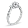 Thumbnail Image 2 of 1/2 CT. T.W. Diamond Three Stone Engagement Ring in 14K White Gold