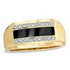 Thumbnail Image 1 of Onyx and Diamond Accent Ring in 10K Gold