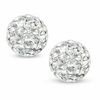 Thumbnail Image 1 of Crystal Ball Stud Earrings in 14K Gold