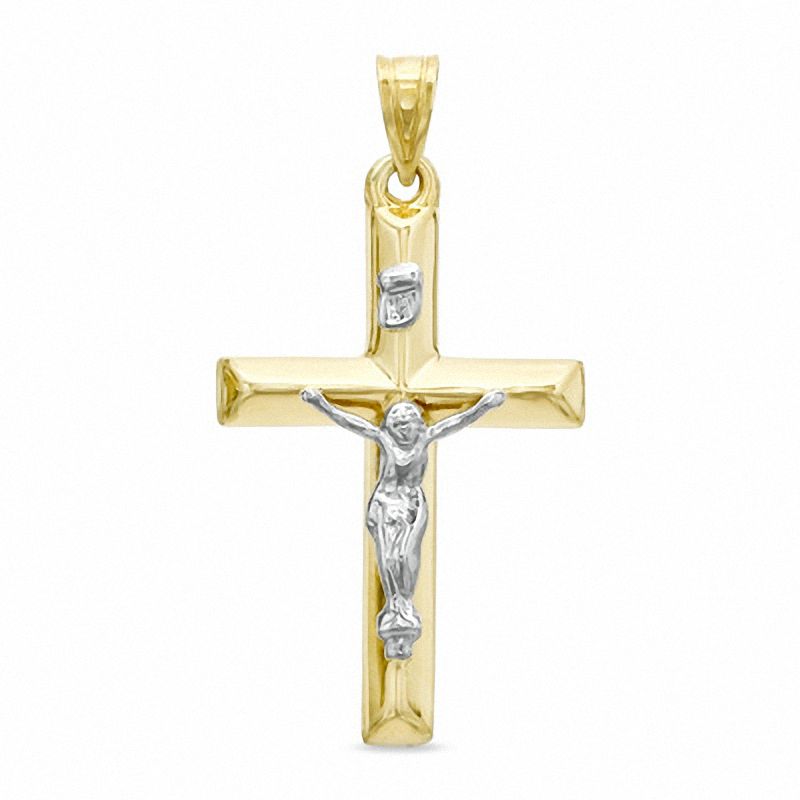 Believe by Brilliance Men's Stainless Steel Fleur de Lis Two Tone Cross  Pendant Necklace Chain - Walmart.com