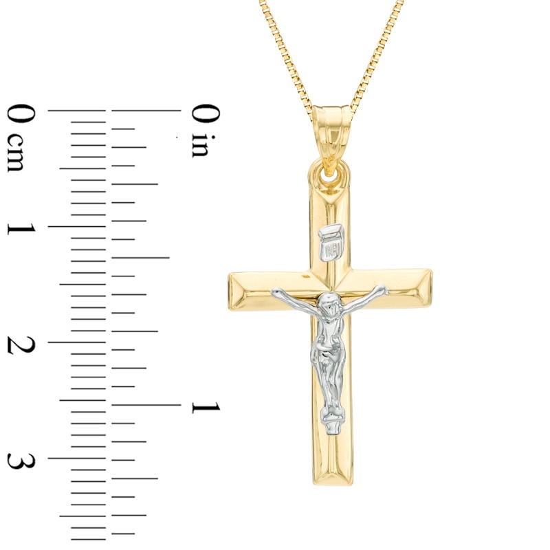 Cross Necklace Charm in 14K Gold