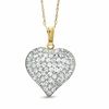 Thumbnail Image 1 of Crystal Heart Pendant in 14K Gold