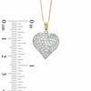 Thumbnail Image 2 of Crystal Heart Pendant in 14K Gold