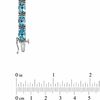 Thumbnail Image 3 of Oval Blue Topaz and Diamond Accent Line Bracelet in Sterling Silver - 7.25"