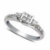 Thumbnail Image 2 of Cherished Promise Collection™ 1/4 CT. T.W. Princess-Cut Quad Diamond Ring in 10K White Gold