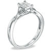 Thumbnail Image 2 of Cherished Promise Collection™ 1/5 CT. T.W. Princess-Cut Composite Diamond Promise Ring in 10K White Gold