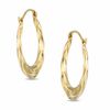 Thumbnail Image 0 of Swirl Hoop Earrings in 14K Gold