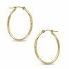 Thumbnail Image 1 of 23mm Diamond-Cut Hoop Earrings in 14K Gold