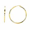 Thumbnail Image 1 of 40mm Two-Tone Diamond-Cut Hoop Earrings in Sterling Silver with 14K Gold Plate