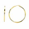 Thumbnail Image 0 of 40mm Two-Tone Diamond-Cut Hoop Earrings in Sterling Silver with 14K Gold Plate