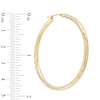 Thumbnail Image 1 of 50mm Diamond-Cut Hoop Earrings in Sterling Silver with 14K Gold Plate