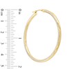 Thumbnail Image 2 of 50mm Diamond-Cut Hoop Earrings in Sterling Silver with 14K Gold Plate