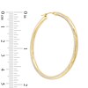 Thumbnail Image 1 of 50mm Diamond-Cut Hoop Earrings in Sterling Silver with 14K Gold Plate