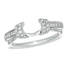 Thumbnail Image 0 of 1/4 CT. T.W. Diamond Collar Wrap Solitaire Enhancer in 14K White Gold