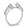 Thumbnail Image 1 of 1/4 CT. T.W. Diamond Collar Wrap Solitaire Enhancer in 14K White Gold