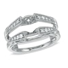 Thumbnail Image 1 of 1/4 CT. T.W. Diamond Milgrain Solitaire Enhancer in 14K White Gold