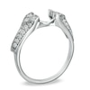 Thumbnail Image 2 of 1/3 CT. T.W. Diamond Double Heart Solitaire Enhancer in 14K White Gold