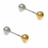Thumbnail Image 1 of Child's Reversible 14K White and Yellow Gold Ball Stud Earrings