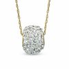 Thumbnail Image 1 of White Crystal Ball Pendant in 14K Gold