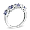 Thumbnail Image 2 of Tanzanite and Diamond Accent Ring in 10K White Gold