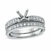 Thumbnail Image 1 of 1/3 CT. T.W. Diamond Semi-Mount Bridal Set in 14K White Gold