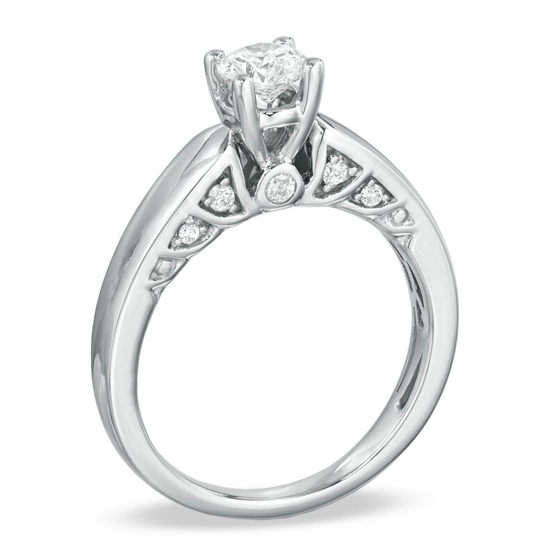Main Image 2 of 5/8 CT. T.W. Diamond Solitaire Engagement Ring in 14K White Gold