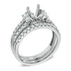 Thumbnail Image 1 of 3/4 CT. T.W. Diamond Semi-Mount Bridal Set in 14K White Gold