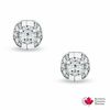Thumbnail Image 1 of 1/2 CT. T.W. Certified Canadian Diamond Earrings in 14K White Gold (I/I2)