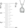 Thumbnail Image 2 of 1/4 CT. T.W. Certified Canadian Diamond Pendant in 14K White Gold (I/I2)