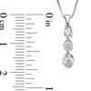 Thumbnail Image 2 of 1/4 CT. T.W. Certified Canadian Diamond Three Stone Pendant in 14K White Gold (I/I2)