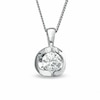 Thumbnail Image 1 of 1/5 CT. Certified Canadian Diamond Solitaire Pendant in 14K White Gold (I/I2)