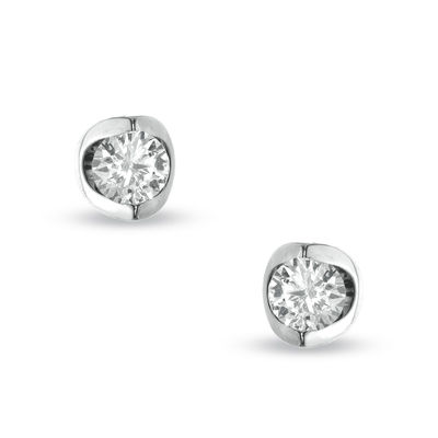 3 8 Ct T W Certified Canadian Diamond Stud Earrings In 14k White