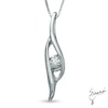Thumbnail Image 0 of Sirena™ Diamond Accent Bypass Pendant in 10K White Gold