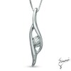 Thumbnail Image 1 of Sirena™ Diamond Accent Bypass Pendant in 10K White Gold