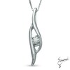 Thumbnail Image 0 of Sirena™ Diamond Accent Bypass Pendant in 10K White Gold