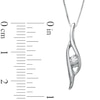 Thumbnail Image 1 of Sirena™ Diamond Accent Bypass Pendant in 10K White Gold
