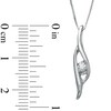 Thumbnail Image 2 of Sirena™ Diamond Accent Bypass Pendant in 10K White Gold