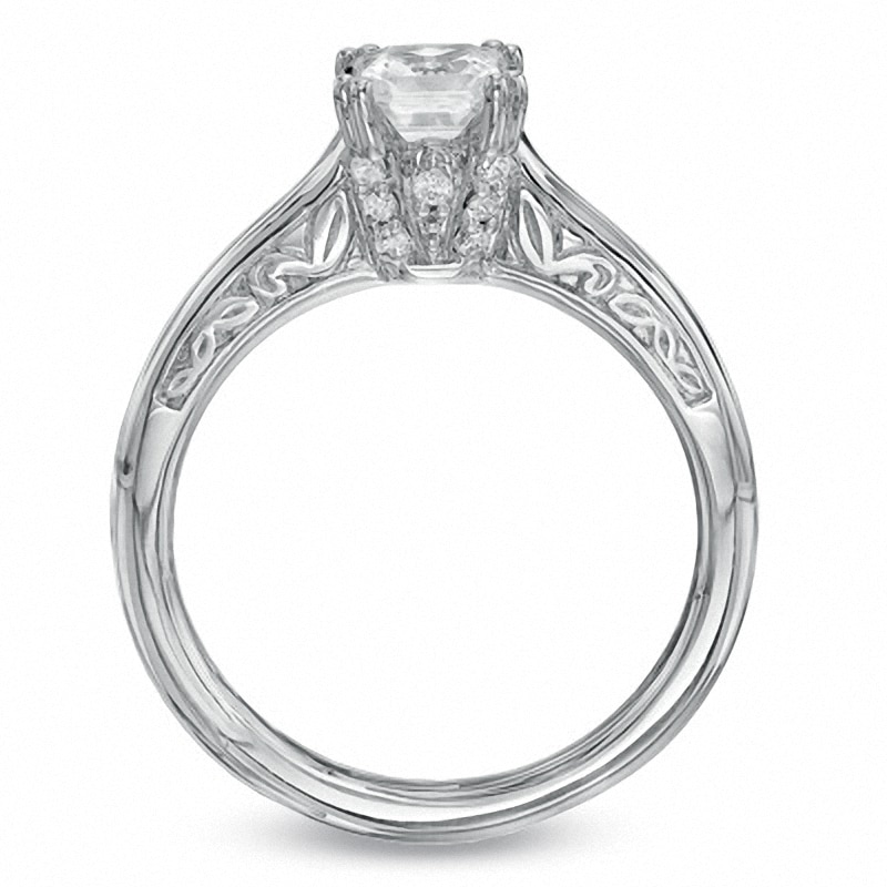 3/4 CT. T.W. Princess-Cut Diamond Solitaire Engagement Ring in 14K White Gold