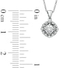 Thumbnail Image 2 of 1/4 CT. T.W. Diamond Frame Pendant in 10K White Gold