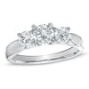 Thumbnail Image 1 of For Eternity 1-1/3 CT. T.W. Diamond Three Stone Engagement Ring in 14K White Gold