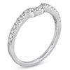 Thumbnail Image 1 of For Eternity 1/4 CT. T.W. Diamond Contour Wedding Band in 14K White Gold