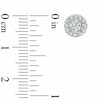Thumbnail Image 2 of Celebration Lux® 5/8 CT. T.W. Certified Diamond Frame Earrings in 14K White Gold (I/SI2)