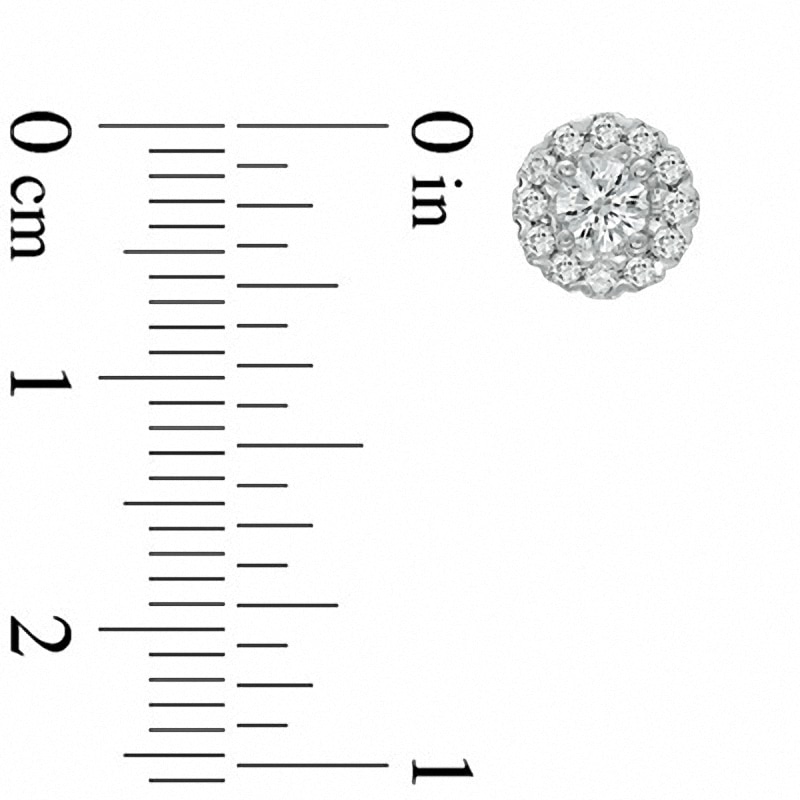 Celebration Lux® 5/8 CT. T.W. Diamond Frame Earrings in 14K White Gold (I/SI2)