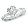 Thumbnail Image 1 of 1-1/2 CT. Certified Canadian Diamond Solitaire Engagement Ring in 18K White Gold (I/SI2)