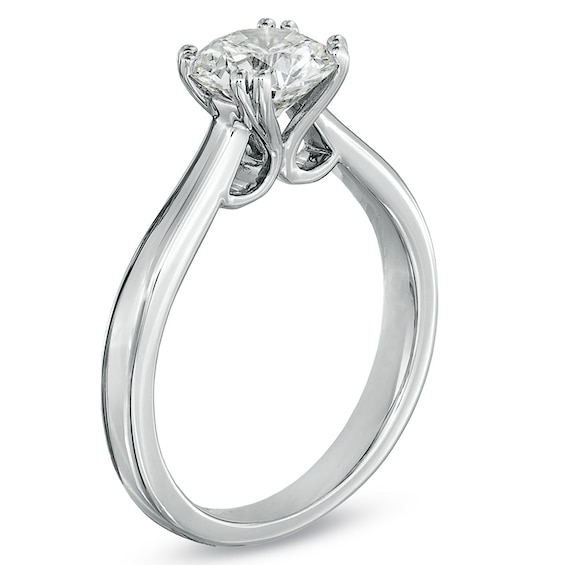 1-1/2 CT. Certified Canadian Diamond Solitaire Engagement Ring in 18K White Gold (I/Si2)