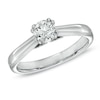 Thumbnail Image 1 of 1/2 CT. Certified Canadian Diamond Solitaire Engagement Ring in 18K White Gold (I/SI2)