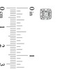 Thumbnail Image 2 of 1/4 CT. T.W. Baguette and Round Diamond Frame Stud Earrings in 10K White Gold