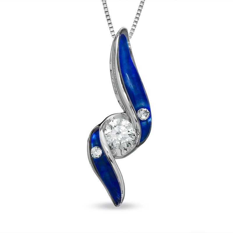 Main Image 1 of Sirena™ Jeans 1/3 CT. T.W. Diamond Pendant in 14K White Gold