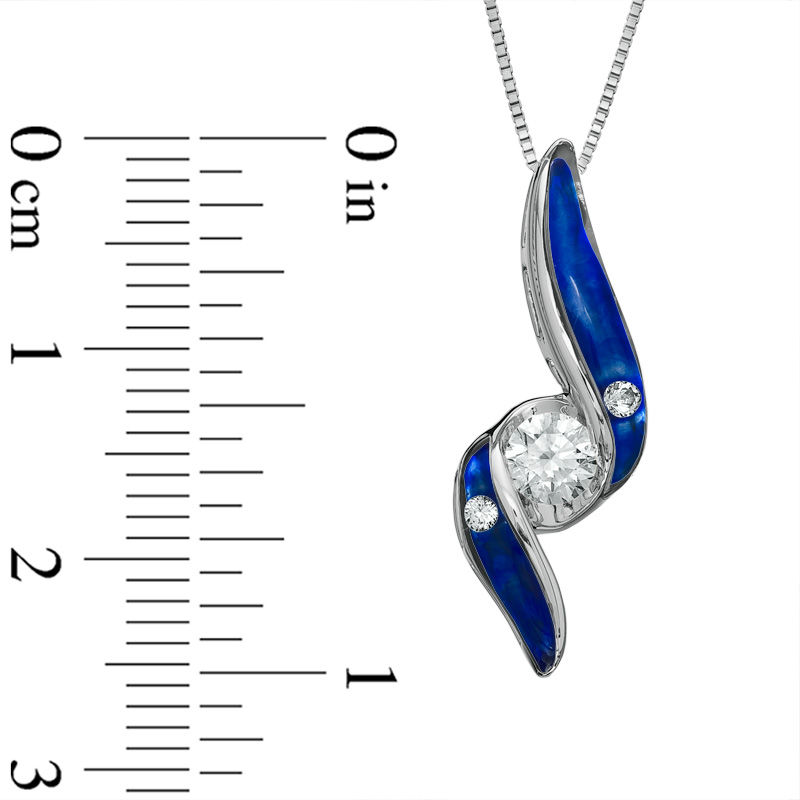 Main Image 2 of Sirena™ Jeans 1/3 CT. T.W. Diamond Pendant in 14K White Gold